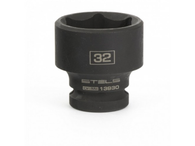 Головка ударная шестигранная, 32 мм, 1/2, CrMo Stels