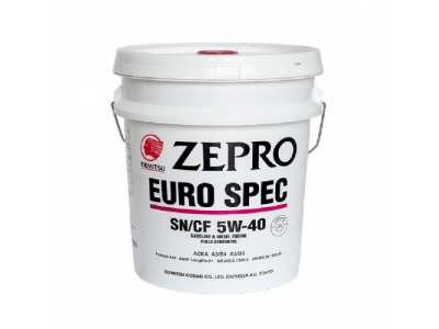 Моторное масло IDEMITSU Zepro Euro SPEC 5W40 SN/CF от IDEMITSU Моторное масло IDEMITSU Zepro Euro SPEC 5W40 SN/CF